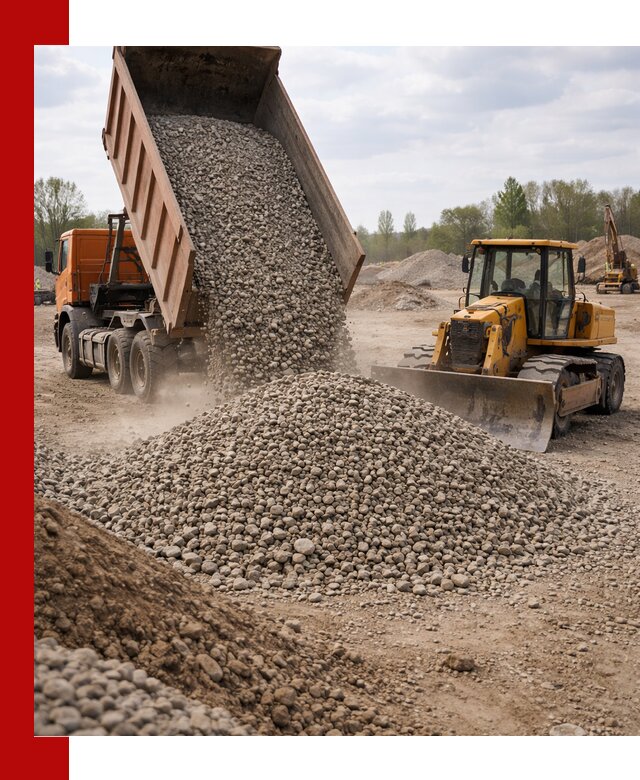 Доставка гравийного щебня фракции 40-70 в волжском
