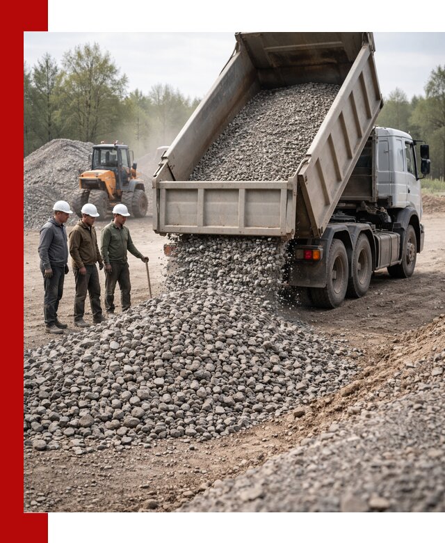 Доставка гравийного щебня фракции 70-120 в волжском