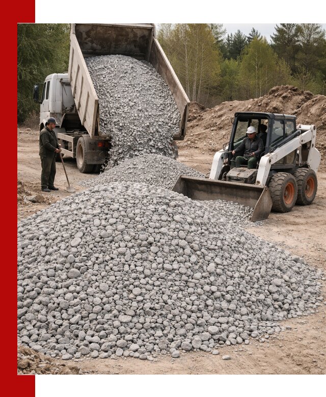Доставка доломитового щебня в волжском напрямую от карьера