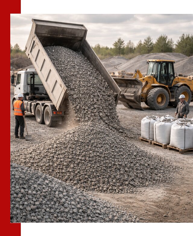 Бетонный щебень фракция 5–20 с доставкой в волжском