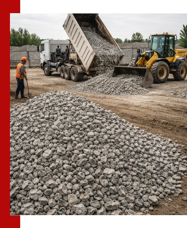 Доставка бетонного щебня фракции 40-70 в волжском