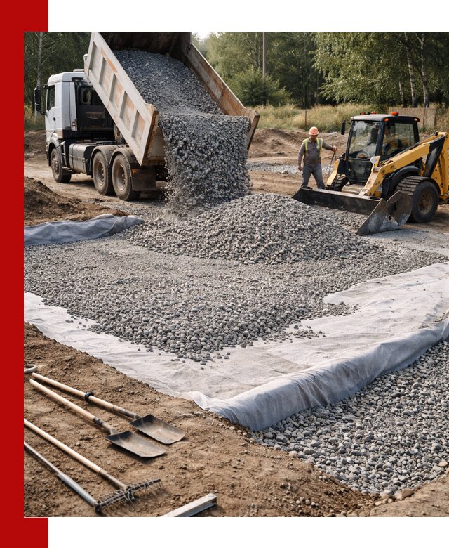 Щебень для фундамента с доставкой в волжском