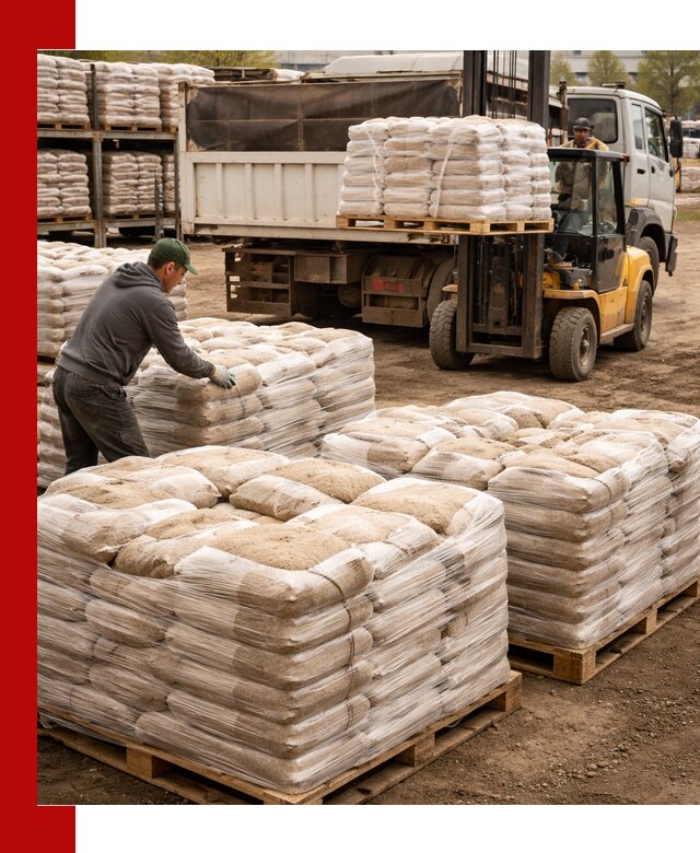 Карьерный песок в мешках с доставкой в волжском