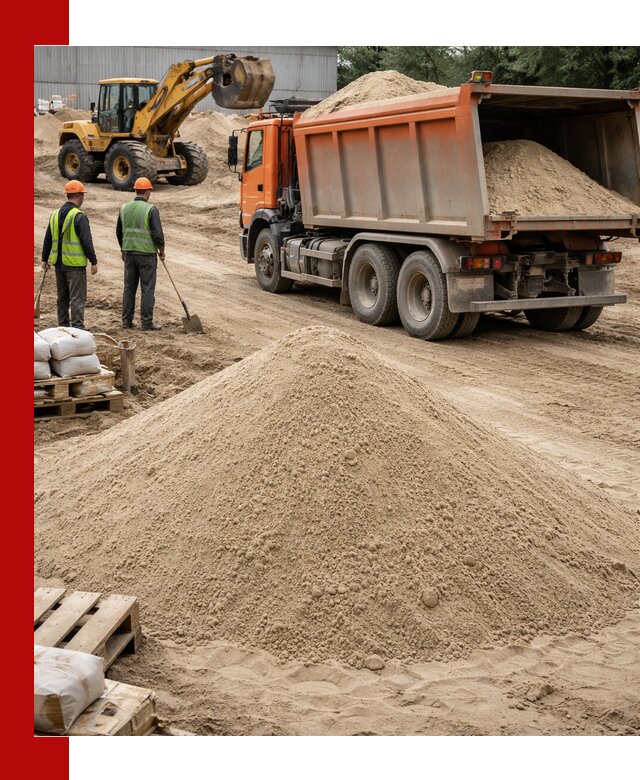 Доставка и продажа мытого речного песка в волжском