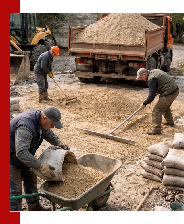 Поставка песка для стяжки в волжском с быстрой доставкой