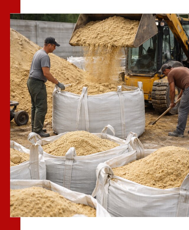 Поставка качественного песка для кладки в волжском
