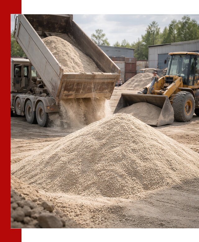 Кварцевый песок с доставкой в волжском для строительных работ