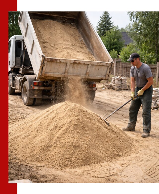 Доставка сухого песка самосвалами в волжском