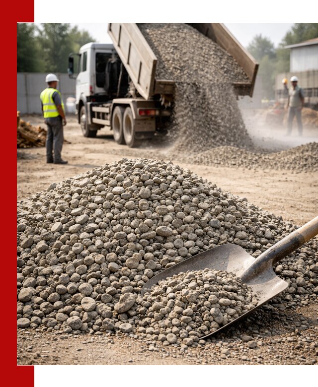 Доставка гравия фракции 20-40 в волжском с самосвалами