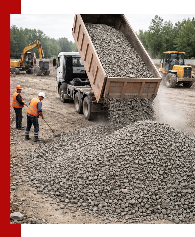 Доставка гравия фракции 40-70 в волжском оптом и в розницу