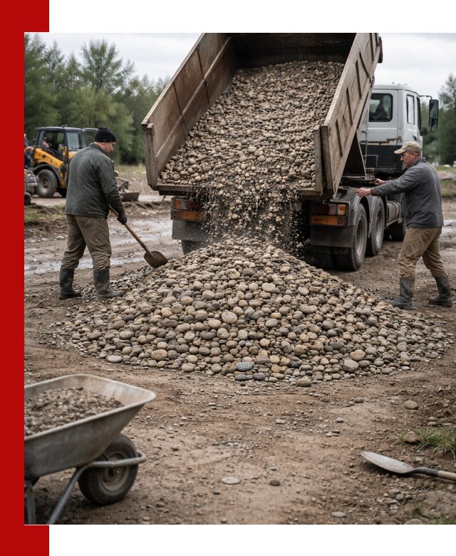Доставка гальки речной оптом и в розницу в волжском