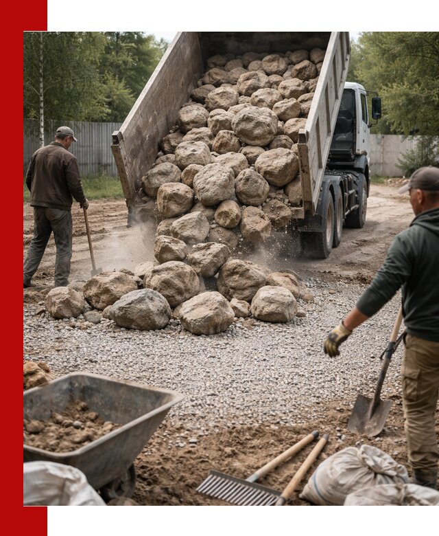 Доставка и укладка булыжника в волжском
