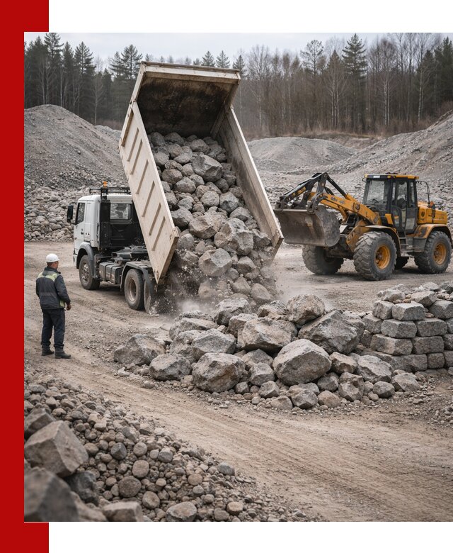 Доставка и продажа бутового гранитного камня в волжском