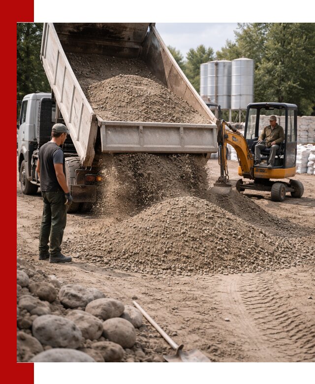 Доставка ПГС С3 в волжском самосвалами и миксерами