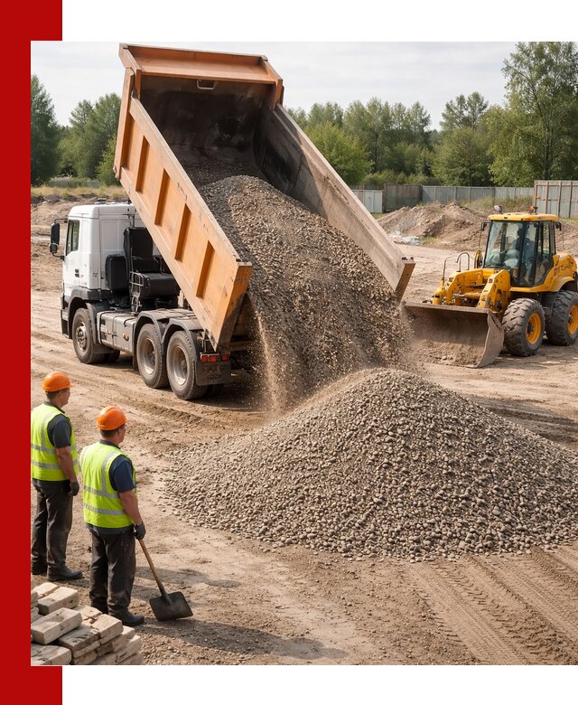 Доставка щебёночно-песчаной смеси ЩПС С7 в волжском