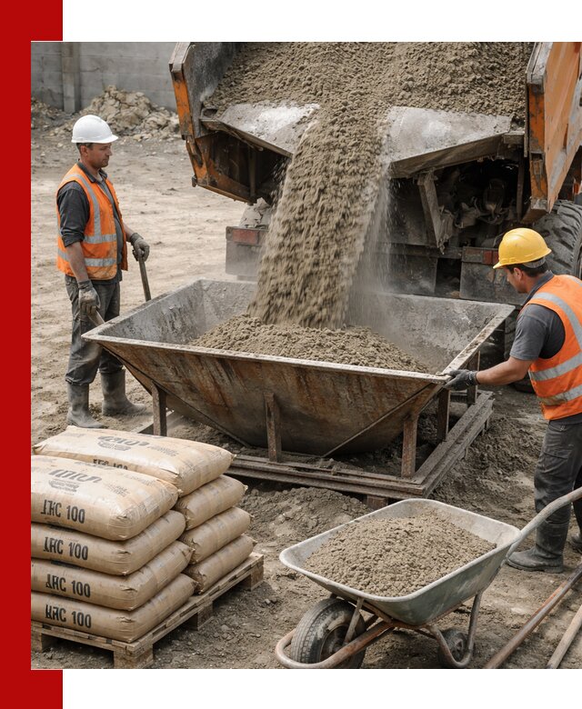 Доставка цементно-песчаной смеси М100 в волжском