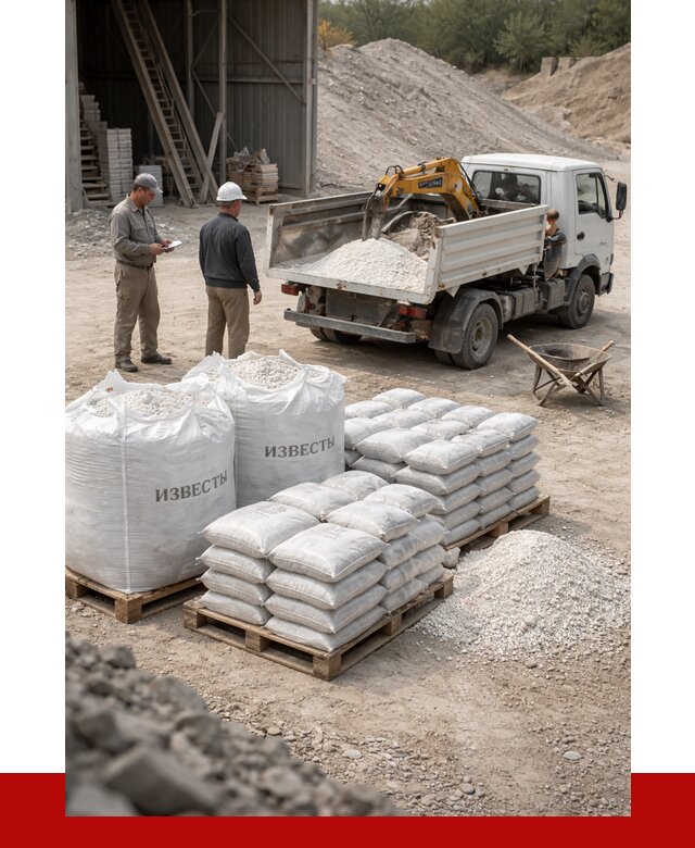 Известь строительная в волжском с доставкой от 4255 р. | ПРОНЕРУДВлж