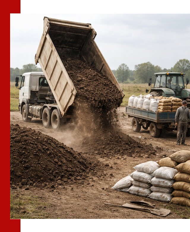 Доставка грунта и удобрений оптом в волжском для сельхоз и строительства