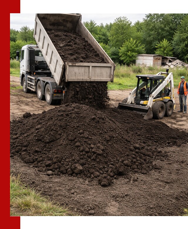 Поставка плодородной земли с доставкой самосвалом в волжском