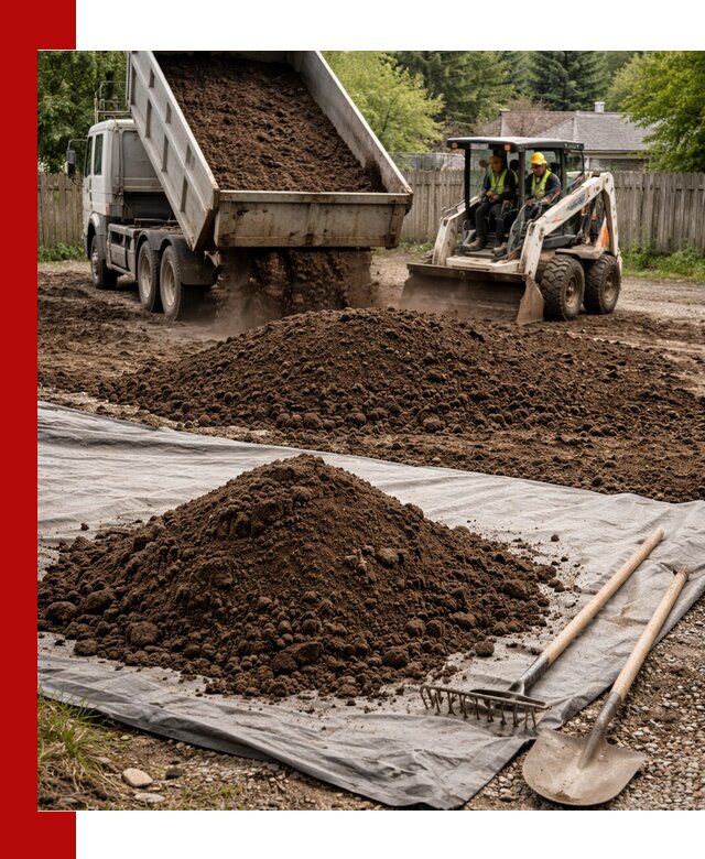 Грунт для отсыпки участка с доставкой в волжском