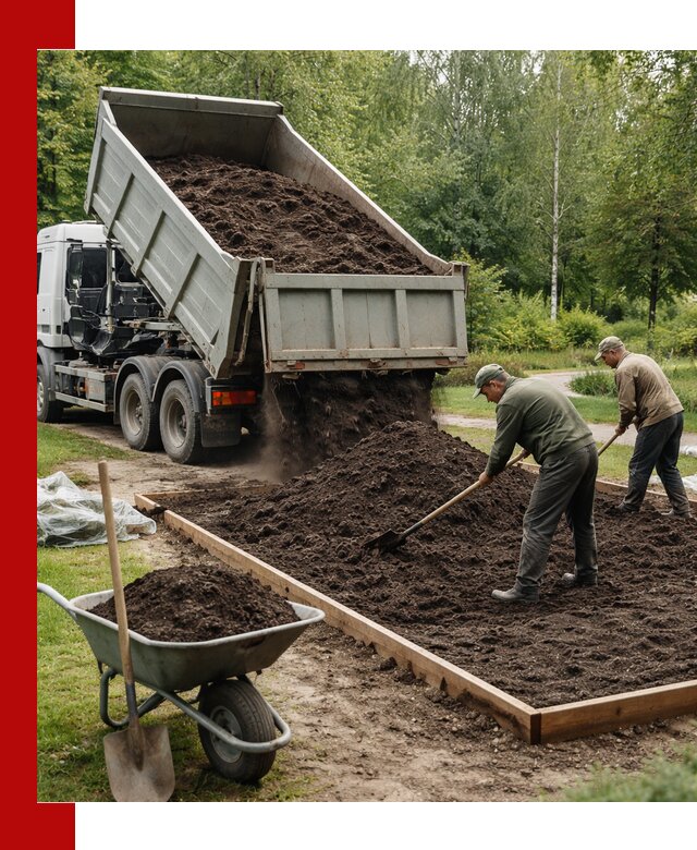 Доставка грунта для озеленения и благоустройства в волжском