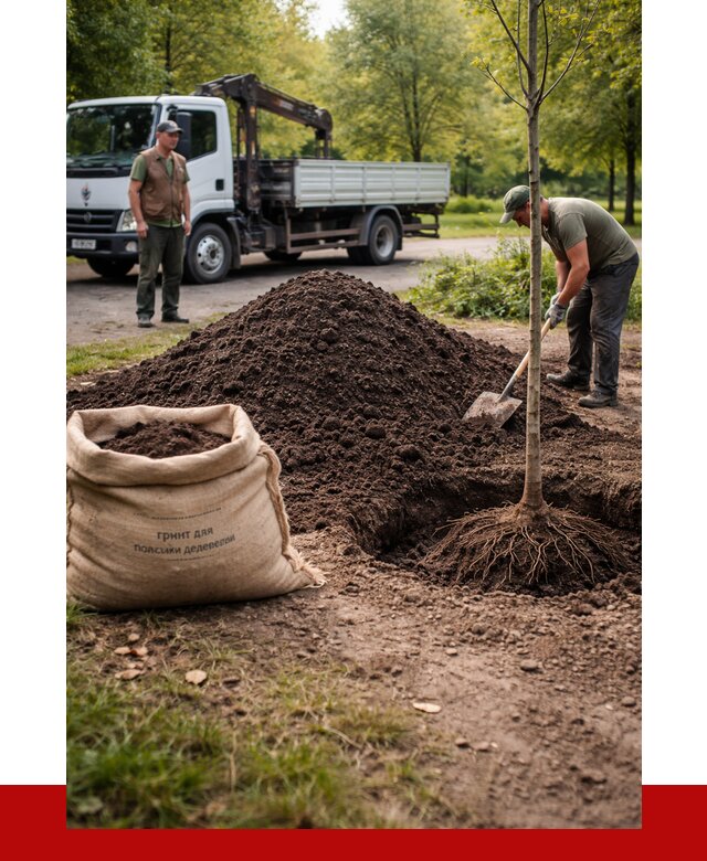 Грунт для посадки деревьев в волжском от 1216 р. | ПРОНЕРУДВлж