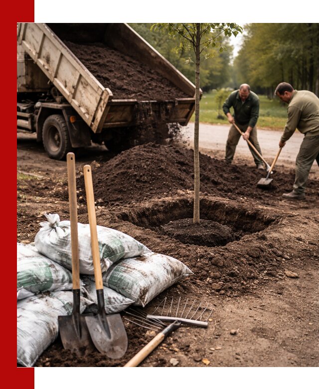 Грунт для посадки деревьев в волжском — доставка и подготовка почвы