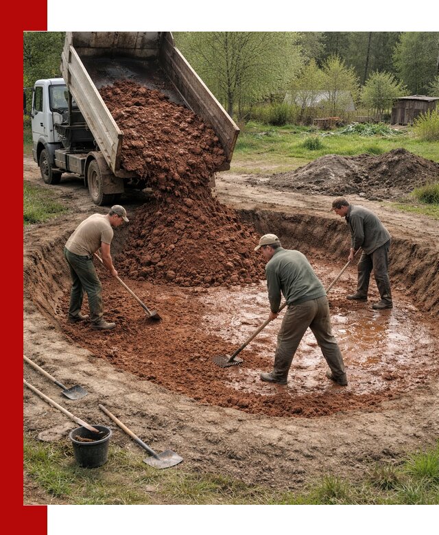 Купить качественную глину для пруда в волжском
