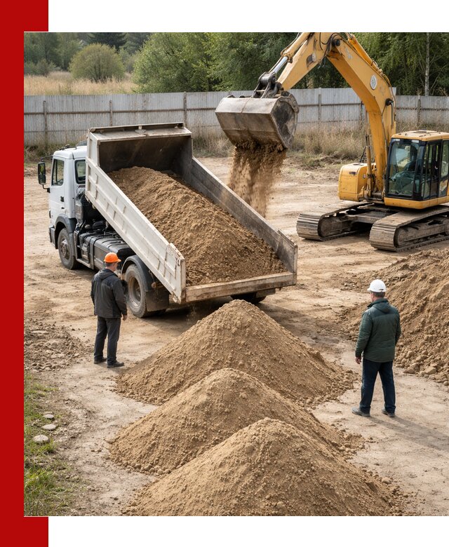 Доставка супеси вагонными и автопартиями в волжском