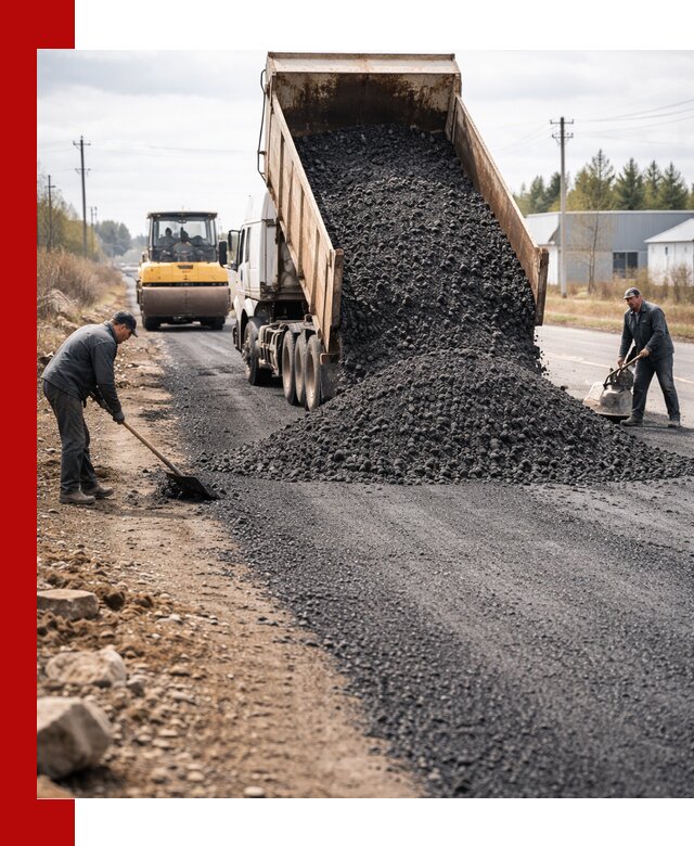 Асфальтовая крошка для дорог в волжском — поставка и доставка