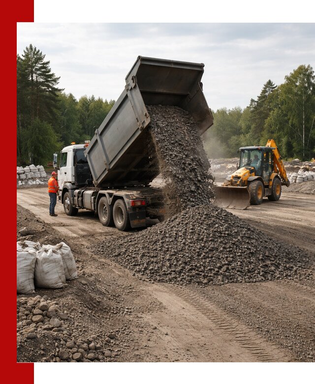 Доставка дробленого асфальта в волжском для дорожных работ