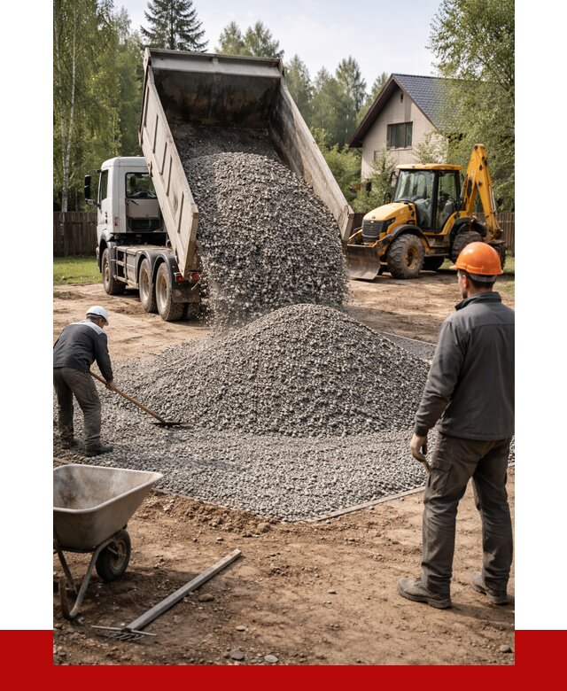 Отсыпка участка щебнем в волжском от 6585 р. ПРОНЕРУДВлж